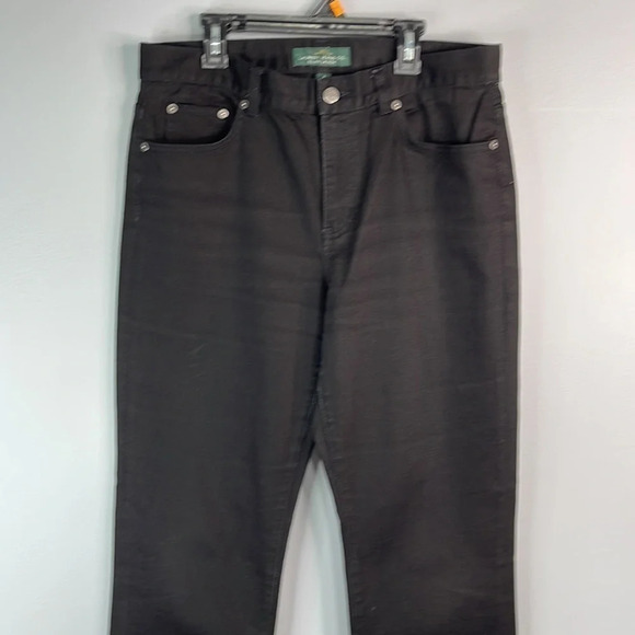 RALPH LAUREN LRL Classic Fit Straight Leg Jeans Black Mid Rise Retro Preppy 8 - Picture 3 of 10